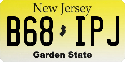 NJ license plate B68IPJ