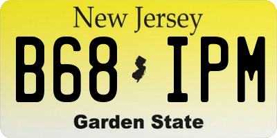 NJ license plate B68IPM