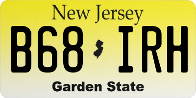 NJ license plate B68IRH