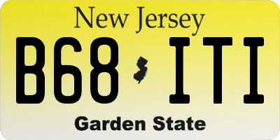 NJ license plate B68ITI