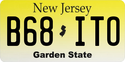 NJ license plate B68ITO