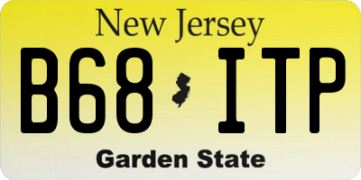 NJ license plate B68ITP
