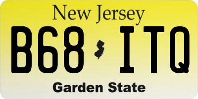 NJ license plate B68ITQ