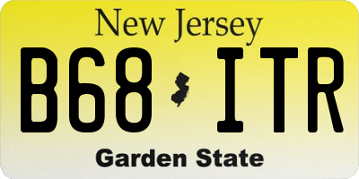 NJ license plate B68ITR