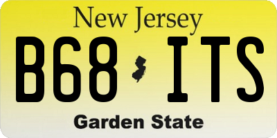 NJ license plate B68ITS