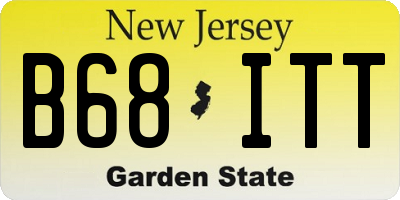NJ license plate B68ITT