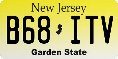NJ license plate B68ITV