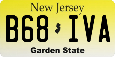 NJ license plate B68IVA