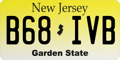 NJ license plate B68IVB