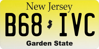 NJ license plate B68IVC