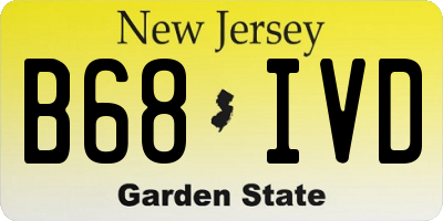 NJ license plate B68IVD