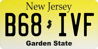 NJ license plate B68IVF