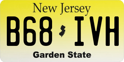 NJ license plate B68IVH