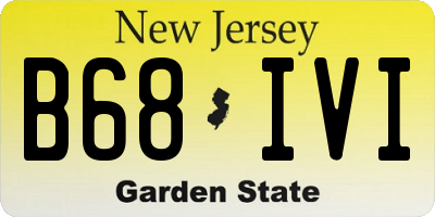 NJ license plate B68IVI