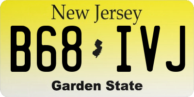 NJ license plate B68IVJ