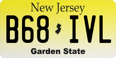 NJ license plate B68IVL