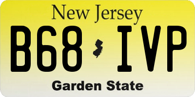 NJ license plate B68IVP