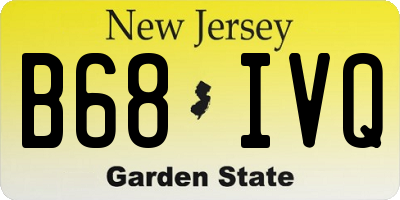 NJ license plate B68IVQ