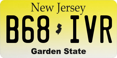 NJ license plate B68IVR