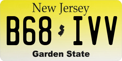 NJ license plate B68IVV