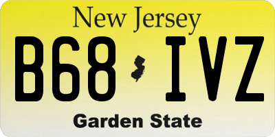 NJ license plate B68IVZ