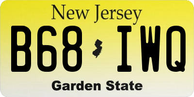 NJ license plate B68IWQ