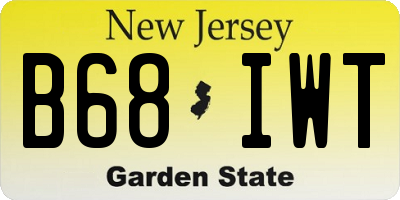 NJ license plate B68IWT