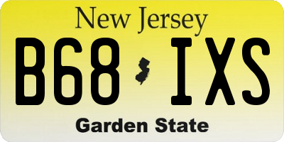 NJ license plate B68IXS