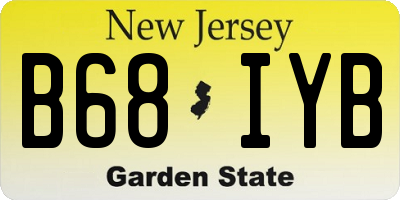 NJ license plate B68IYB