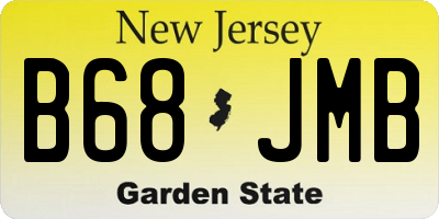 NJ license plate B68JMB