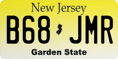 NJ license plate B68JMR