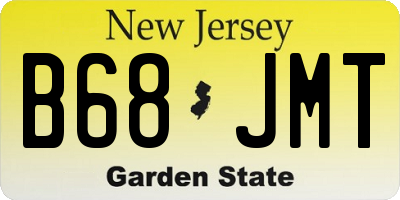 NJ license plate B68JMT