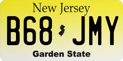 NJ license plate B68JMY