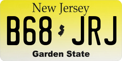 NJ license plate B68JRJ