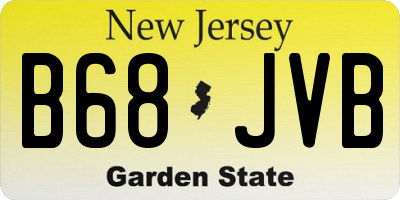 NJ license plate B68JVB