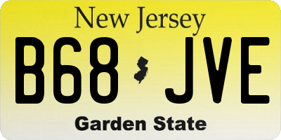 NJ license plate B68JVE