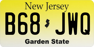 NJ license plate B68JWQ