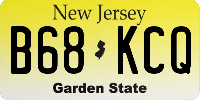 NJ license plate B68KCQ