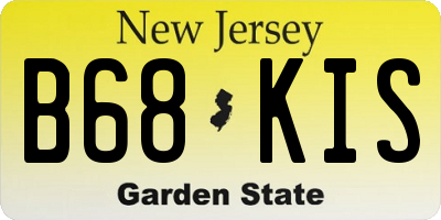 NJ license plate B68KIS