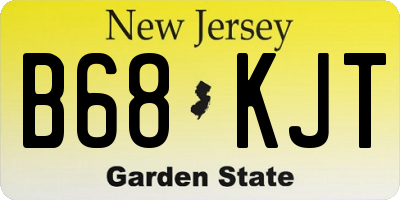 NJ license plate B68KJT