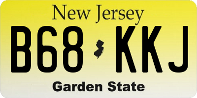 NJ license plate B68KKJ