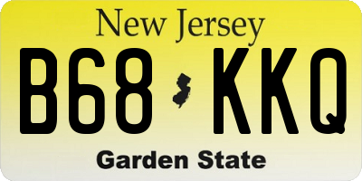 NJ license plate B68KKQ