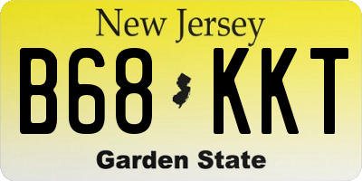 NJ license plate B68KKT