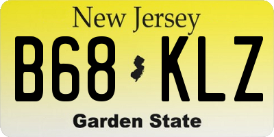 NJ license plate B68KLZ
