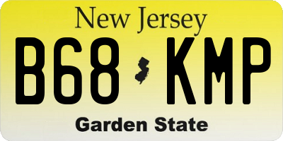 NJ license plate B68KMP