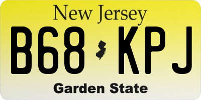 NJ license plate B68KPJ