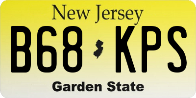 NJ license plate B68KPS