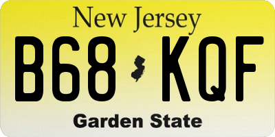 NJ license plate B68KQF