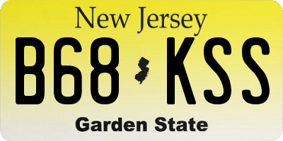 NJ license plate B68KSS