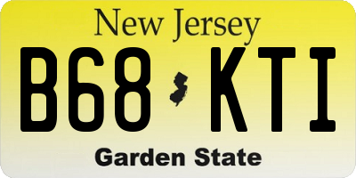 NJ license plate B68KTI